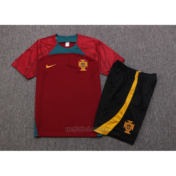 Chandal del Portugal Manga Corta 2022-2023 Rojo - Pantalon Corto